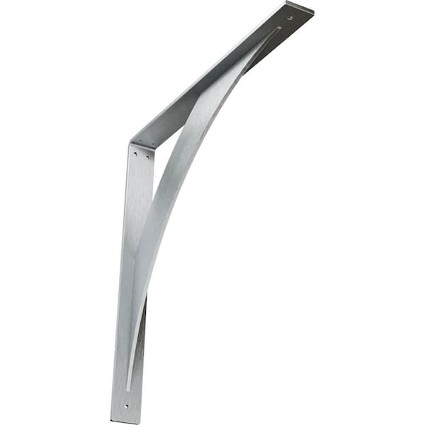 Ekena Millwork 20 in. x 2 in. x 20 in. Steel Unfinished Metal Legacy Bracket