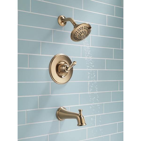 Delta Linden Dusch- & Wannen-Verkleidungsset – 5 Strahlarten, Touch-Clean Duschkopf, Chrom