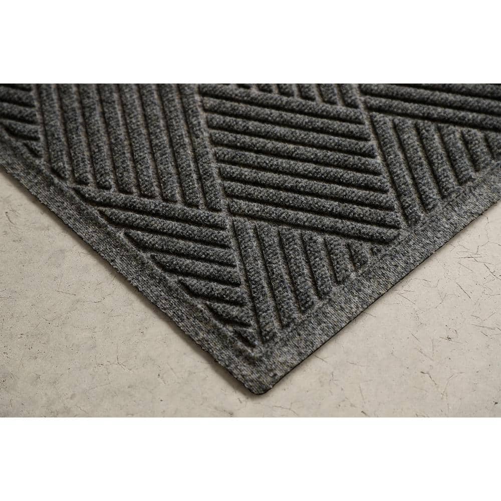 Eco-Friendly Charcoal Polypropylene Outdoor Runner Mat 59"x35"