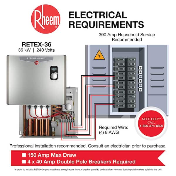 Rheem Tankless Electric Water Heater Wiring Diagram - Wiring View and