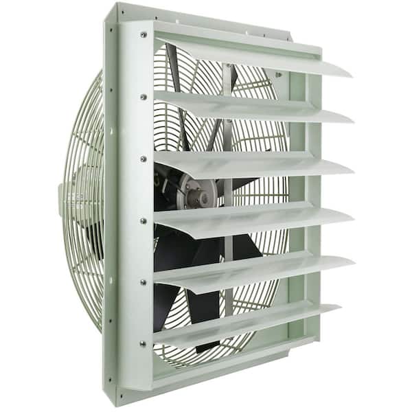 24-Inch Corrosion Resistance Shutter Exhaust Fan, Single Speed