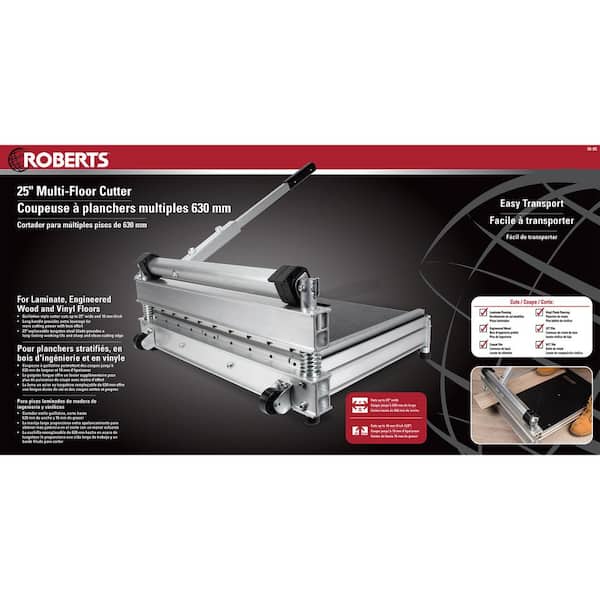 ROBERTS 13 in. Multi-Floor Cutter with 0 to 45 Degree Miter Guide and  28-1/2 in. Handle 10-63 - The Home Depot