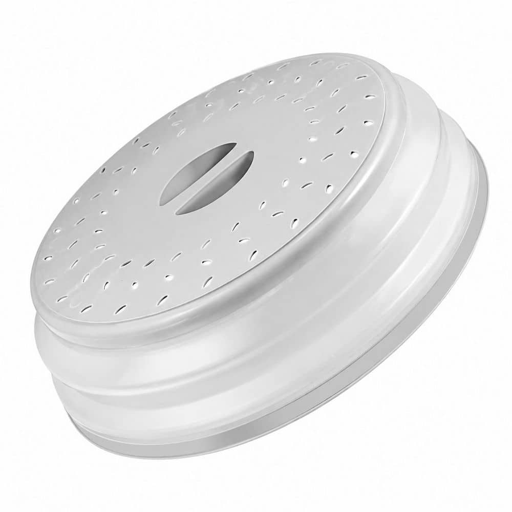 12.2 Inch Collapsible PP TPR Microwave Food Cover Plate Dish Splatter Lid BPA-Free Dishwasher Safe Light Grey price history on PriceWatchPro