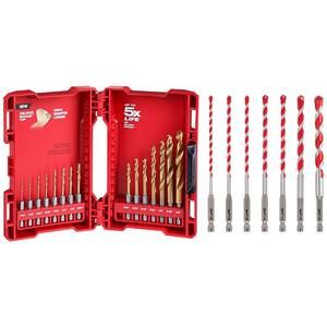Titanium Drill Bit Set for Metal Coated HSS 230pc Kit From 1/16 up to 1/2 Inch 
