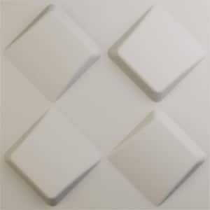 19-5/8"W x 19-5/8"H Bradley EnduraWall Decorative 3D Wall Panel, Satin Blossom White (Covers 2.67 Sq.Ft.)