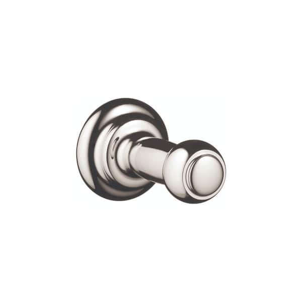 Hansgrohe C Single Knob Robe/Towel Hook in Polished Nickel