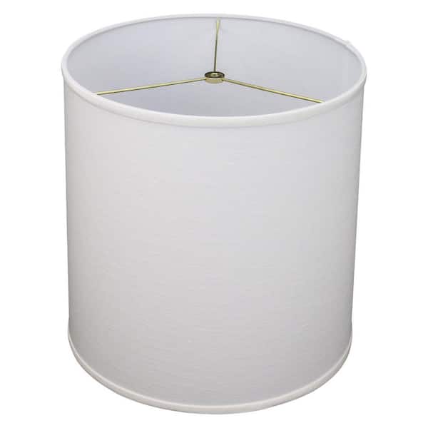 FenchelShades.com 14 in. Top Diameter x 15 in. Bottom Diameter x 15 in. Slant Designer Linen Off White Empire Lamp Shade