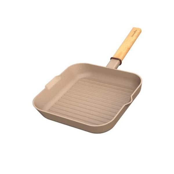 Angel Sar 9.5 in. Nonstick Square Grill Pan