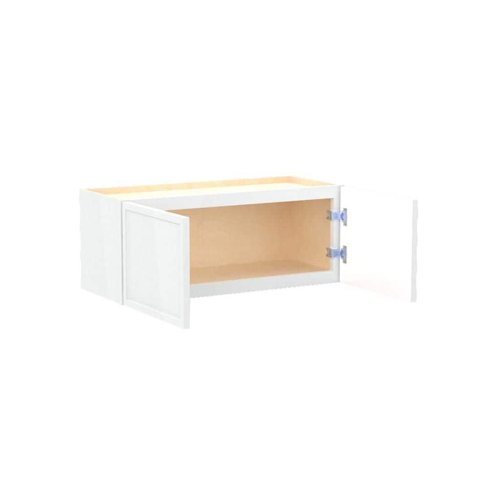 Franklin 30 in. W x 12 in. D x 12 in. H Assembled Plywood Wall Bridge Kitchen Cabinet in Vesper White with Soft Close price history on PriceWatchPro