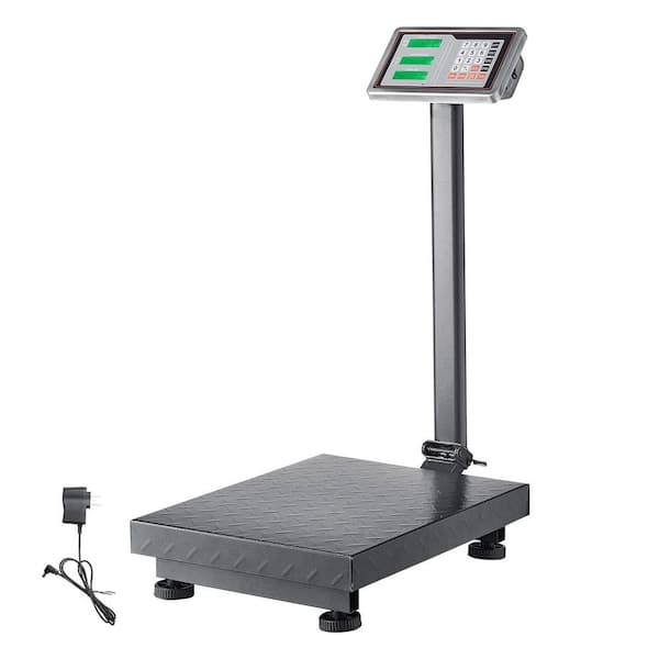 SKYSHALO 660 lbs. Computing Digital Platform Scale, Stainless Steel, Accuracy Computing Floor Scale, Tare, Price Calculator