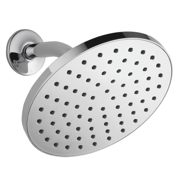 Peerless 1-Spray Patterns 1.5 GPM 7.88 in. Wall Mount Fixed Shower Head in Chrome