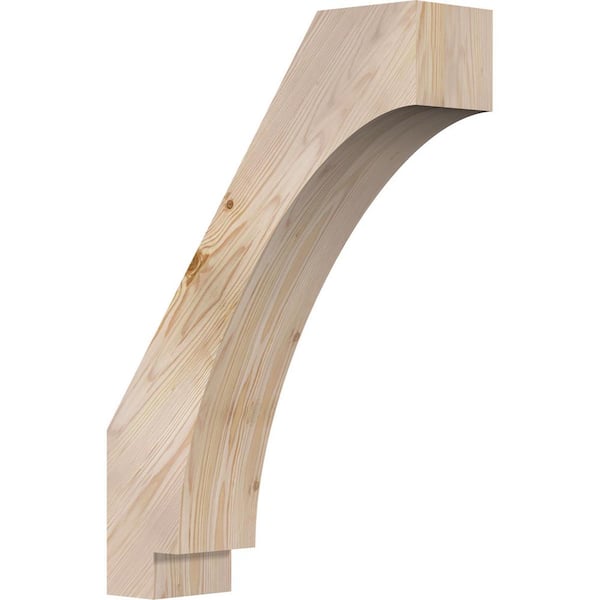 Ekena Millwork 5 1/2"W x 20"D x 28"H Imperial Smooth Knee Brace, Douglas Fir