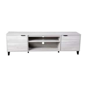 70 in. Gray Entertainment Center Drawer Fits Up to in.