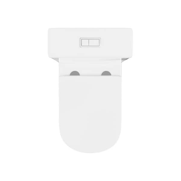 Swiss Madison Lune 2-Piece 1.6 GPF Dual Flush Elongated Toilet in