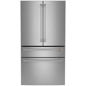 28.7 cu. ft. Smart Four Door French Door Refrigerator in Stainless Steel with Dual-Dispense Autofill Pitcher