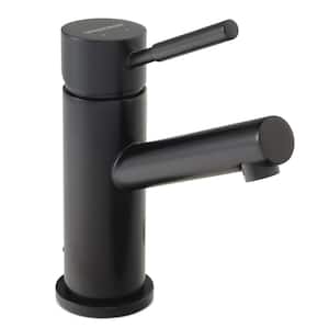 Neo Single Hole Single-Handle Bathroom Faucet with Drain Assembly in Matte Black