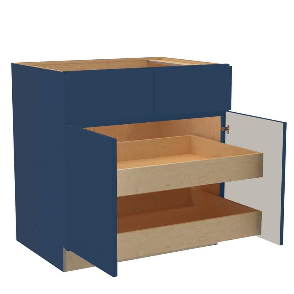 Hargrove 36 in. W x 24 in. D x 34.5 in. H Assembled Plywood Base Kitchen Ca