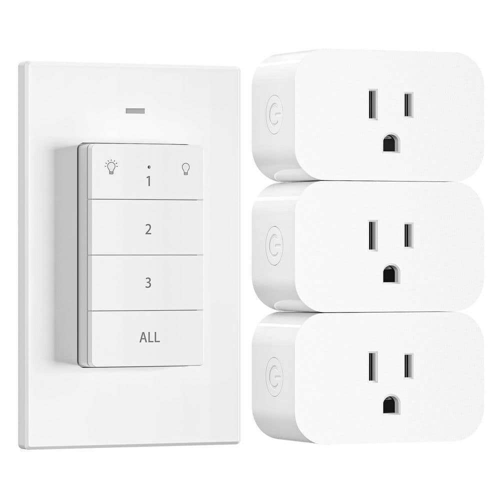 15A Indoor Wireless Remote Control Outlet, Electrical Plug in on off Power Switch, FCC Listed, Turned Off With One Click