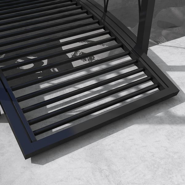 Outsunny 3.3 ft. Metal Arch Zen Garden Bridge with Safety