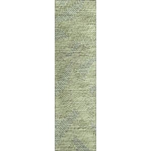 Modena Moss 2 ft. 3 in. x 7 ft. 6 in. Abstract Runner Rug