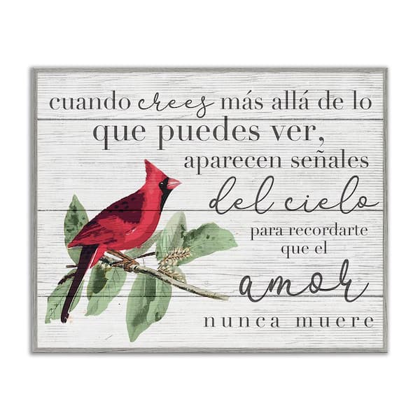 Stupell Industries Signs from Heaven Appear by Lil' Rue Gray Framed Typography Giclee Art Print 11 in. x 14 in.