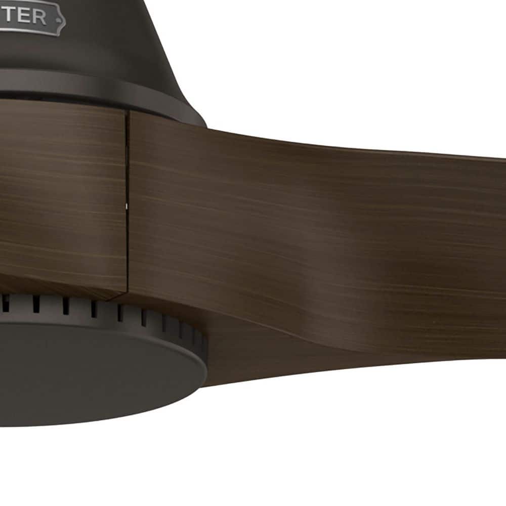 52" Premier Bronze 3-Blade Modern Ceiling Fan with Wall Control