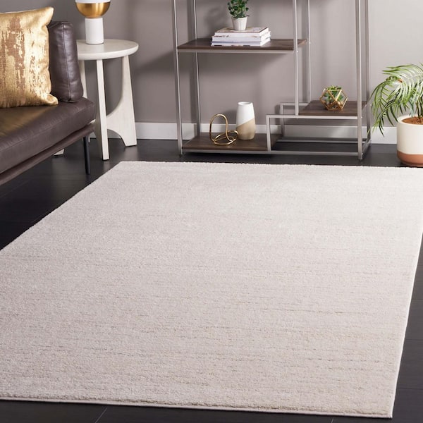 Revive 8 ft. x 10 ft. Ivory Modern Solid Area Rug