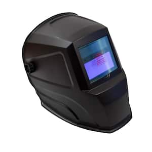 Auto-Darkening Welding Helmet with Variable Shade Lens 9-13, 5.97 Square Viewing Area, High Def Clarity, Matte Black