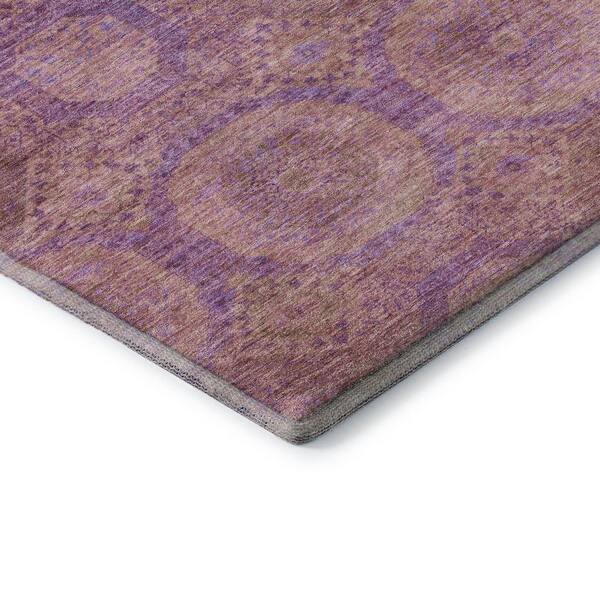 Mayfield Premium Machine Washable Abstract AMF1925 Blush 5 ft. x 7 ft. 6 in. Area Rug