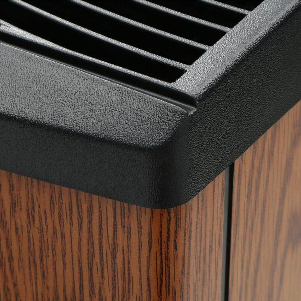 Light Oak and Black Whole-House Evaporative Humidifier with Automatic Shutoff