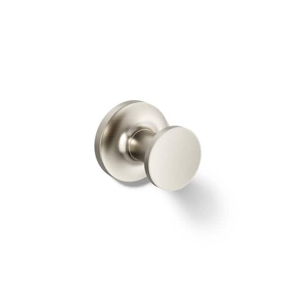 Purist Single Robe Hook in Vibrant Brushed Nickel