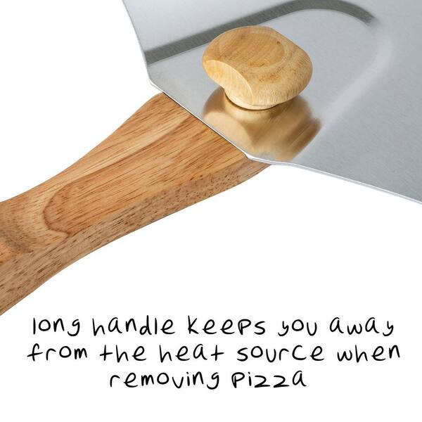 Aluminum Pizza Peel with 14 Foldable Handle by Pie Supply - Bed