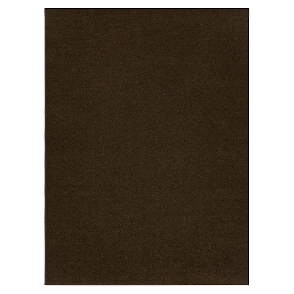 Foss Hobnail Chocolate 6 ft. x 8 ft. Indoor/Outdoor Area Rug