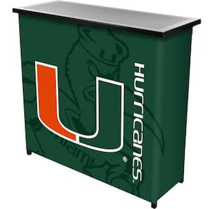 University of Miami Fade Green 36 in. Portable Bar