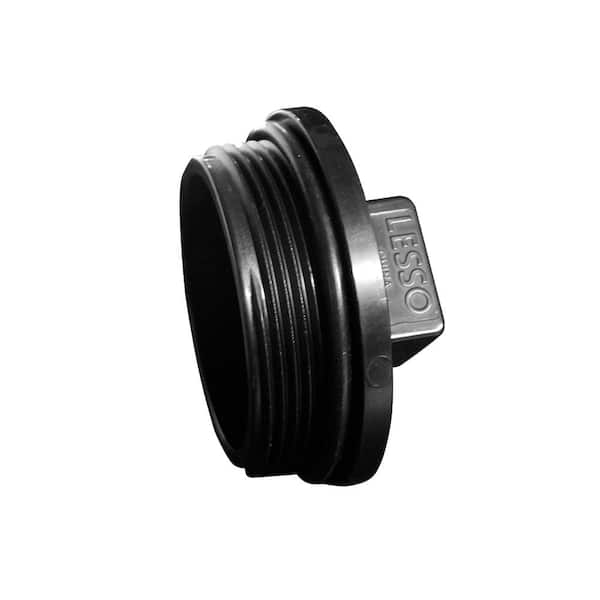 VPC 2 in. ABS DWV MIPT Cleanout Plug