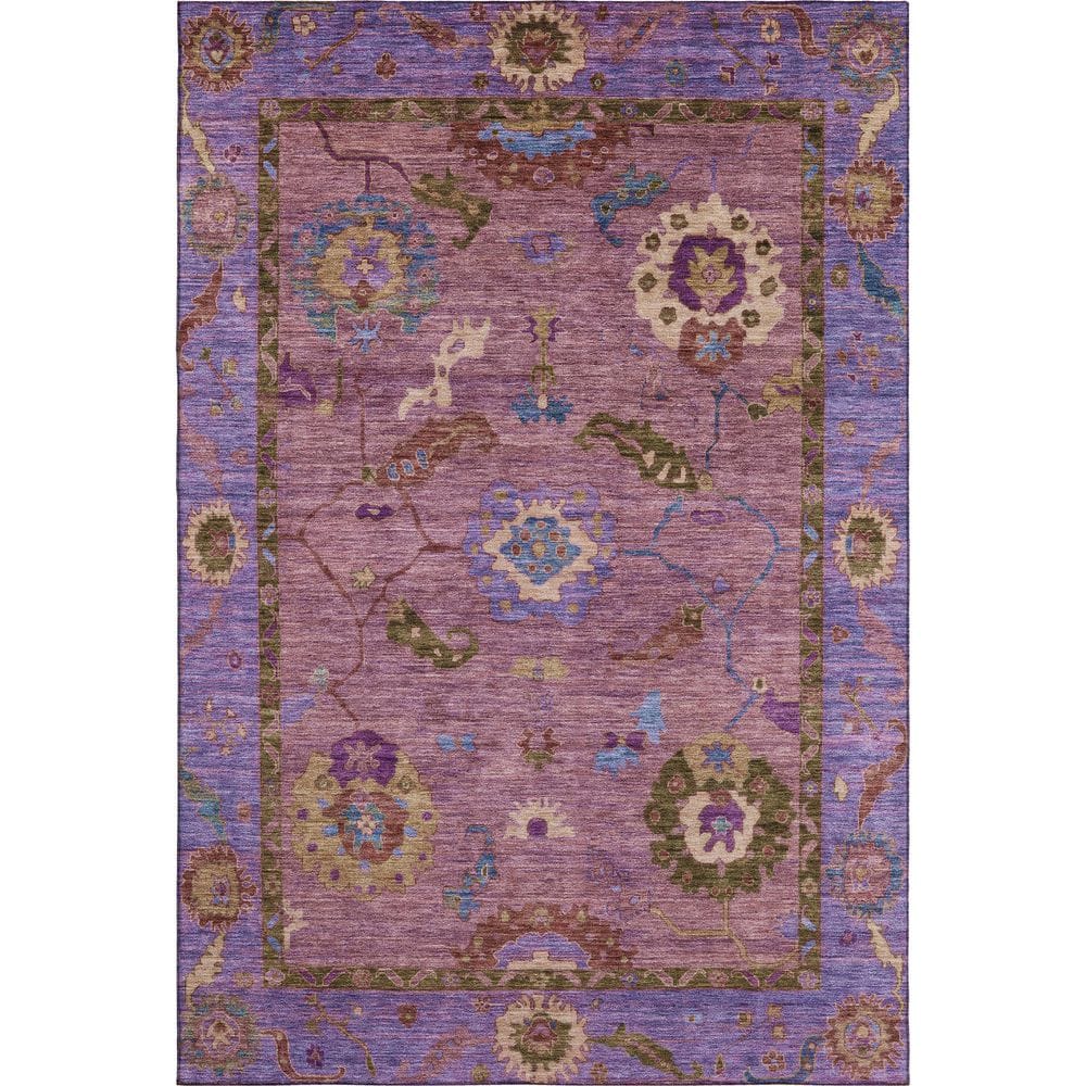 Mayfield Premium Machine Washable Abstract AMF2230 Pink 3 ft. x 4 ft. Area Rug price history on PriceWatchPro