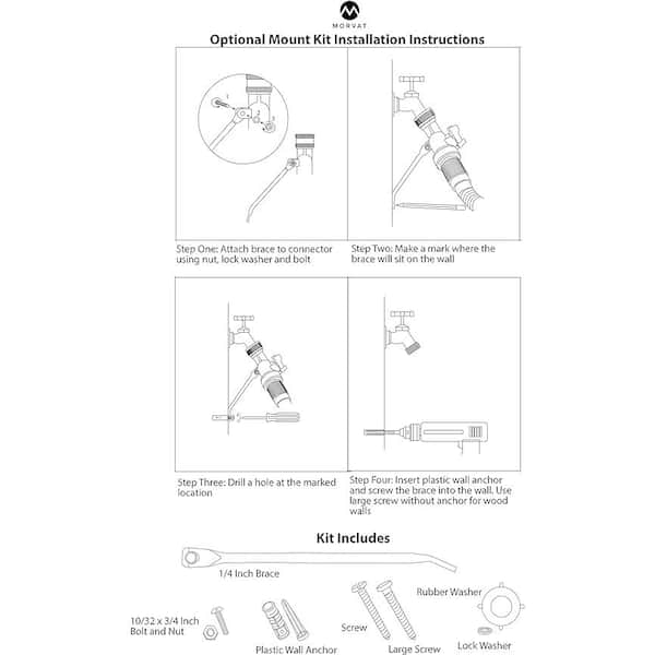 Morvat 45-Degree Solid Brass Garden Hose Elbow Connector with On/Off  Shutoff Valve MOR-BELBOW-1-A - The Home Depot