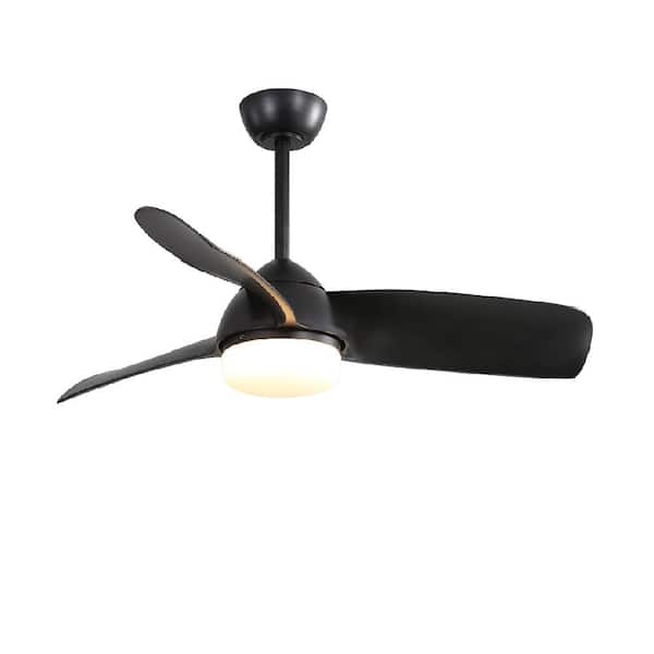 CIPACHO 42.1 in. Indoor Black Ceiling Fan with 6-Speed Remote Control Dimmable Reversible DC Motor