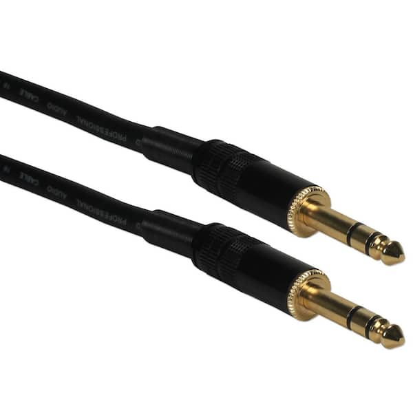QVS 50 ft. Premium 1/4 TRS Male to Male Balanced Shielded Audio Cable