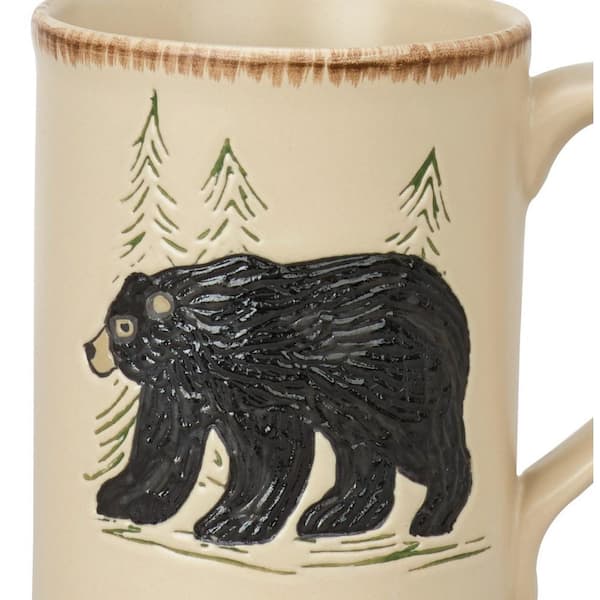Extra Large Black Bear in the Berries Coffee Mug
