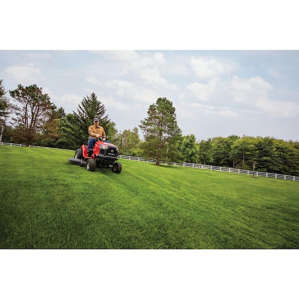 Troy-Bilt - Bronco 42 in. 19 HP Briggs and Stratton Engine Automatic Drive Gas Riding Lawn Mower