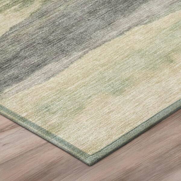 Chantille Machine Washable Indoor/Outdoor Abstract ACN3008 Sage 3 ft. x 4 ft. Area Rug
