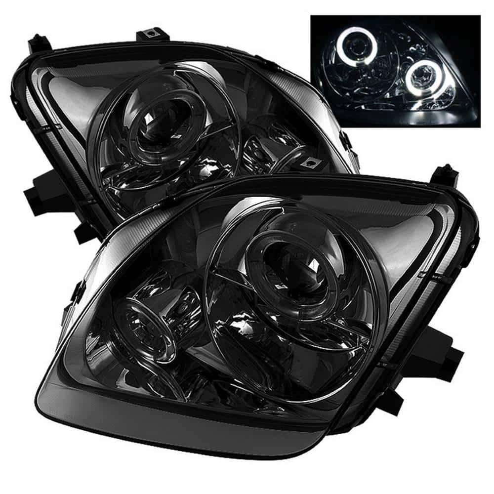 Honda Prelude 97-01 Projector Headlights - LED Halo - Smoke - High H1 (Included) - Low H1 (Included) price history on PriceWatchPro