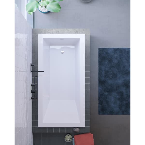 Swiss Madison Voltaire 48" x 32" Reversible Drain Drop-In Bathtub