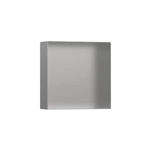 XtraStoris Minimalistic 15 in. W x 15 in. H x 4 in. D Stainless Steel Shower Niche in Brushed Stainless Steel
