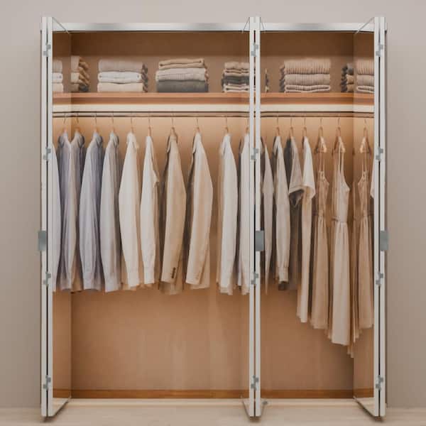 Impact Plus 78 in. x 80 in. Polished Edge Mirror Solid Core MDF