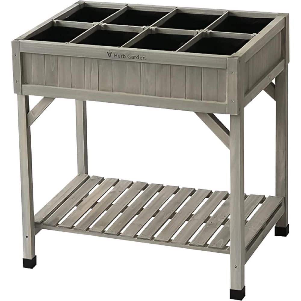 48 in. x 24 in. x 30 in. Gray All-Weather Plastic Raised Garden Bed price history on PriceWatchPro