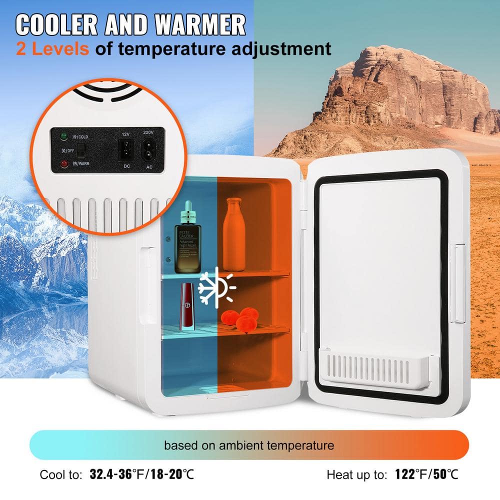 Compact Black 10L Smart Mini Fridge with Dual Modes