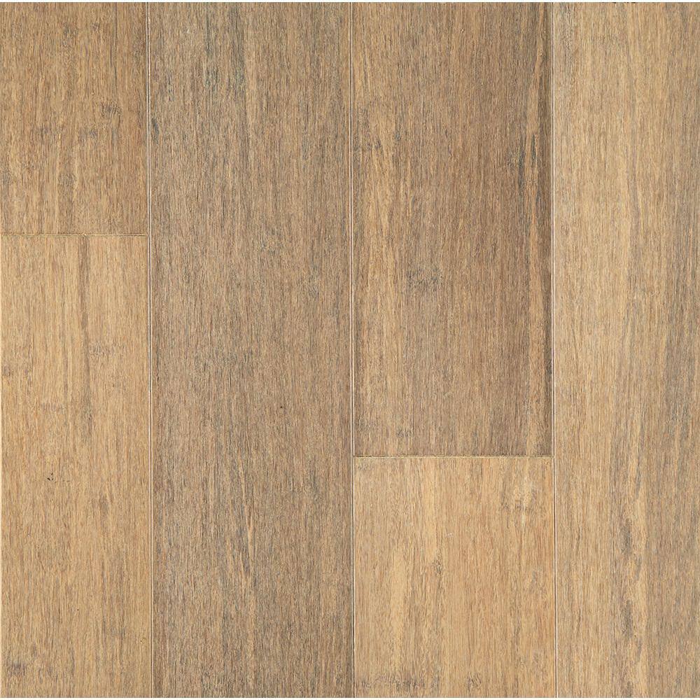 OptiWood Take Home Sample - 5.12 in. W Sandstone Waterproof Engineered Bamboo Flooring, Brown -  611010-S