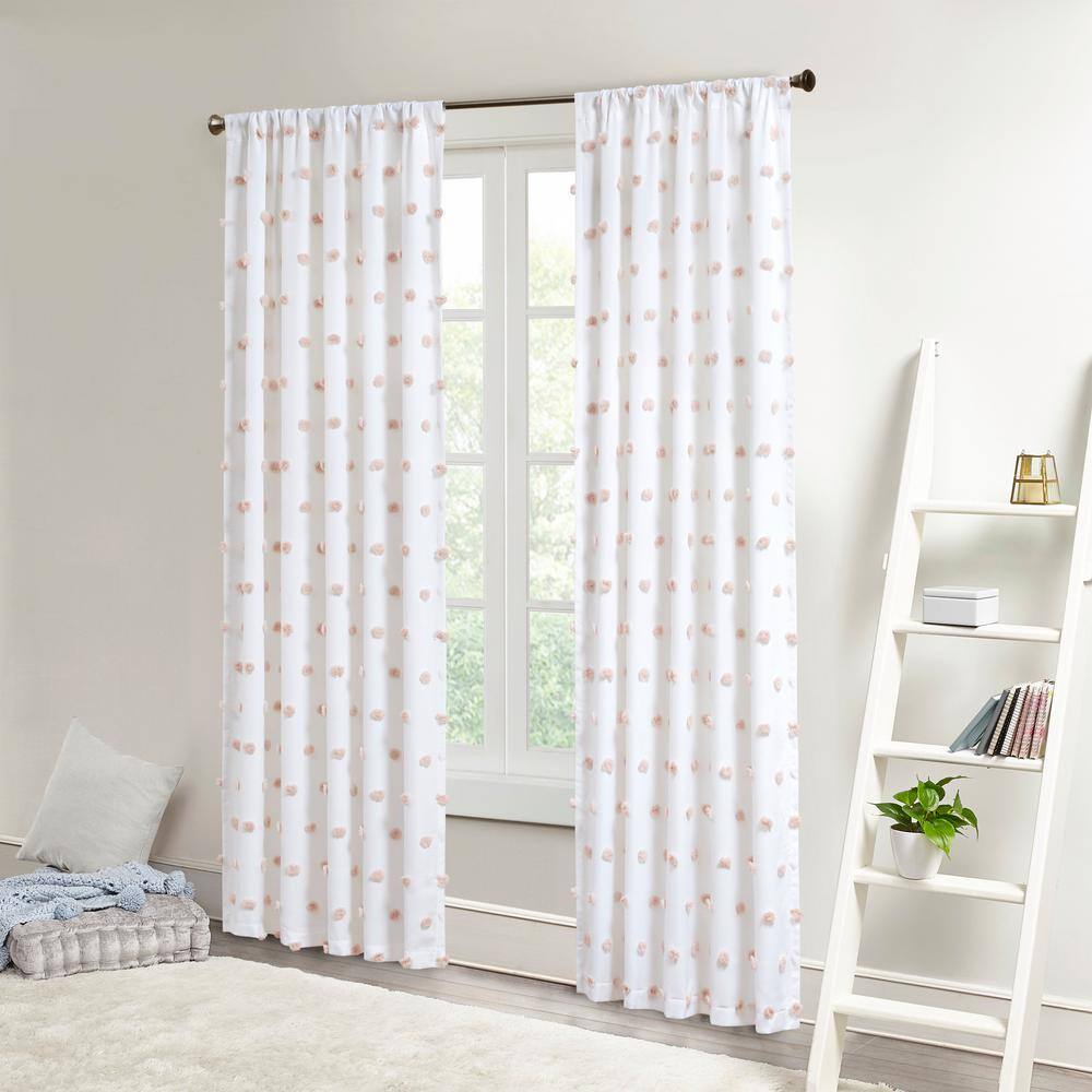 dkny pink pom pom curtains